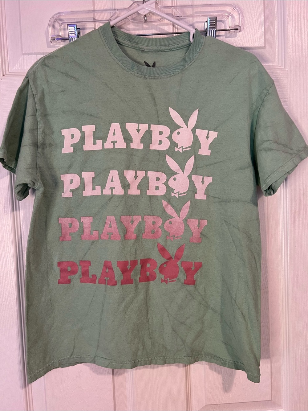 PLAYBOY women’s mint Green Logo Tee